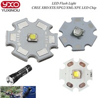 1pcs Cree XPG2 XM-L T6 XBD R3 / XP-E R3/R5 / XT-E R5 LED Flashlight light Bulb Chips UV LEDs Diode Cool White with 20mm base