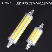 AIFENG r7s led 118mm 78mm dimmable Instead of halogen lamp cob 220V 110V 230v  Energy saving powerful R7S led bulb 7W 14W