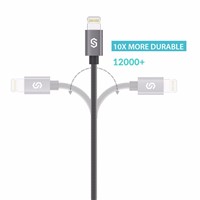 Syncwire Durable 2.4A Fast Charging Lightning To USB Cable 1m/2m Nylon Braided MFI Certificated USB Cord For iPhone 5S 6 7 plus