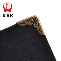 KAK 24pcs 15x15x3mm Antique Brass Metal Book Scrapbooking Notebook Albums Menus Folders Corner Protectors Bronze Tone Hardware