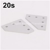 5 Hole 90 Degree Joint Board Plate Corner Angle Bracket Connection Joint Strip for Aluminum Profile 2020 20x20 with 5 holes