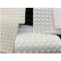High Quality 100 PCS Self Adhesive Rubber Silicone  Feet Clear Semicircle Bumpers Door Cabinet Drawers Buffer Pads