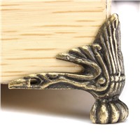 4pcs Brass Leg Corner Protector Antique Jewelry Wood Box Feet Decorative Corners 42 x 30mm For Home Decorations