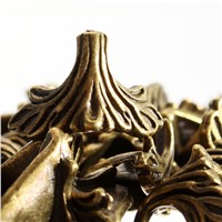 High Quality 30PC Box Corner Foot Protector Desk Box Edge Antique Bronze Pattern Carved 19mm x 11mm