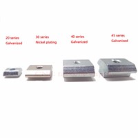 HOT Sale T Sliding Nut Block Square Nuts Zinc Coated Plate Aluminum For EU Standard 2020 Aluminum Profile Slot for Kossel