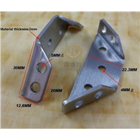 10PCS/LOT Multipurpose Stainless Steel Connecting  Bracket  Support Corner Connector reinforcement With Screw