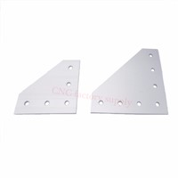 Hot sale anodized 90 Degree Joining Plate with 5 OR 7 Holes  For EU Standard  Aluminum Profile Slot for Kossel DIY CNC