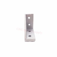 HOTSale 10pcs 2040 corner fitting angle aluminum 20 x 40 L connector bracket fastener match use 2040 industrial aluminum profile