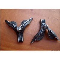 Zinc Alloy Antique Jewelry Gift Box Wood Case Decor Carving Corner Bat Protector,Wing Legs,Bronze Tone,54*45mm,8Pcs