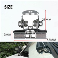 Universal Mounting Brackets for Car Auto Offroad Excavator Truck Sedan Saloon Off Road Hood Engine Cover Bonnet Stainless Steel