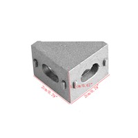 10 Pcs Aluminum Brace Corner Joint Right Angle Bracket Joint 20x20mm L Shape New