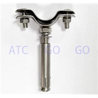 adjustable  Stainless Steel Pipe Clamp Clip Support bracket with Screw O.D 60-63mm