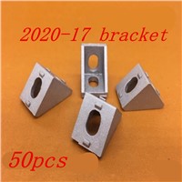 50pcs/lots 2020 bracket 20 x 27mm conner fitting connector bracket fastener match 2020 industrial aluminum profile