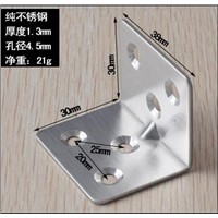 Stainless steel Fixed furniture Corner Brackets 90 degrees Connection accessories angle iron thickness:0.8mm 1.5mm