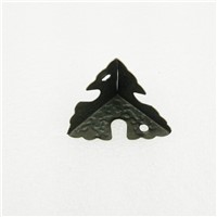 Luggage Case Box Corner Brackets Decorative Corner For Furniture Decoration Triangular Rattan Carved Bronze Tone 25mm,20Pcs