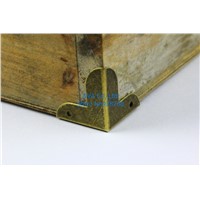 40 Pieces 22mm Antique Brass Jewelry Box Corner Gift Box Metal Corner Protector Decorative Wine Case Corner