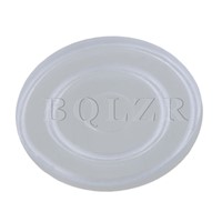 BQLZR Rubber Transparent Round Non Slip Dash Mat Pads for Office Furniture Glass Table Tea Table Pack of 500