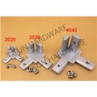 Aluminum T-slot profile 3-way 90 deg inside corner bracket 2020 3030 4040