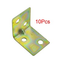 10 Pcs 25x25x16mm 90 Degree Metal Right Angle Bracket Shelf Support