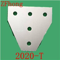 5pcs 2020 T type  5 Hole 90 Degree Joint Board Plate Corner Angle Bracket Connection Joint Strip for Aluminum Profile