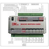6 axis USB mach3 motion control card four axis breakout interface board for cnc milling machine