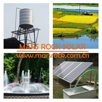 4inch 4000W Head 40M, Flow 20T/H Brushless high-speed deep well submerged solar water pump with smart pump inverter