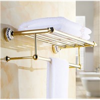 2016 Luxury  Gold Design Towel Rack,Modern Bathroom Accessories Towel Bars Shelf ,Ceramic Base Towel Holder /toalheiros