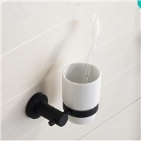 Bathroom Accessories,Stainless steel Modern Black Finish Toothbrush Tumbler&amp;amp;amp;Cup Holder,Classic Creative Design,wall mounted Bath