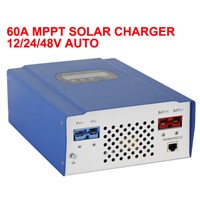 High Conversion Efficiency 60A 12/24/48V Auto Switch MPPT Solar Charge Controller  Regulator  with CE/Rosh