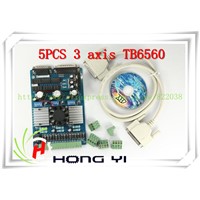 5PCS 3 axis TB6560 3.5A CNC engraving machine stepper motor driver board 16 segments stepper motor controller