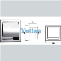 304# high quality stainless steel bathroom accessories,Paper  Holder, toilet paper box,YT-1092