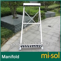 manifold (10 holes) with bracket for solar collector ( tube 58*1800mm), for solar water heater
