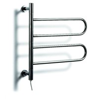 Low Freight  New Stainless Steel Electric Rotatable Wall Mounted Towel Racks and Heated Towel Rail,  50W, Voltage 110-240V