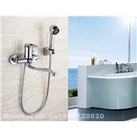 Modern Brass Chrome Wall Mounted Bathroom Shower Room Bathtub Shower Mixer Tap Set Hot And Cold Water Faucet Valve Accessories