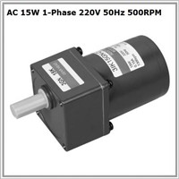 AC 15W single phase 220V 50Hz 500rpm gear motor
