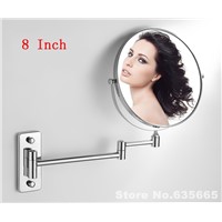 Modern 8 Inch Double Side Bath Mirrors Shave Makeup Extend Arm 3x Magnifying Espelho Do Banheiro Bathroom Sanitary Accessories