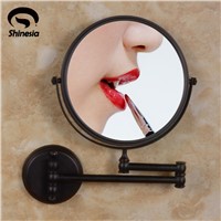 Oil Rubbed Bronze 8 Inch Make up Mirror Dual Sides Bath 3X Hairdressing Magnifer
