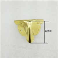 30mm Packing box hardware antique wrap angle box wine wrapping angle four corners Kok yellow X12