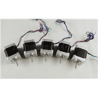 5pcs/lot Nema17 stepper motor / 48mm 1.8A 48N.cm 78 oz-in/ 2 phase 4-wire hybrid 3D Printer for CNC Engraving machine