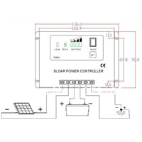 CE&amp;amp;amp;RoHS Certificate New Style Metal Housing Power Display 48V solar regulator 30a