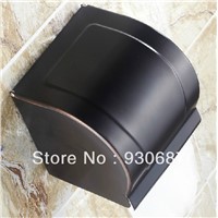 New Oil Rubbed Bronze Bathroom Toilet Tissue Holder Wall Mount Brass Closed Paper Box