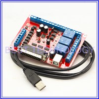 6Axis MACH3 CNC breakout board interface adapter board for stepper motor driver motion control card !