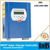 30A 12V/24V/48V automatic recognition MPPT solar charge controllers with RS232 and LAN communication function