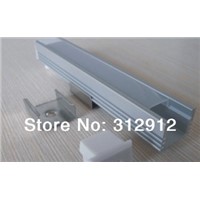RA-1612;1M long LED aluminum profile(anodized silver color) with PC cover;for flexibe or hard LED strips