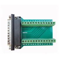 5pcs/lot DB25 Male 25 Pin Port Signals Breakout Board,DB25 Male 25 Pin Port terminal adapter plate