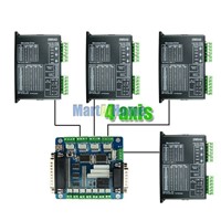 Diy CNC Mill Kit 4 Axis Stepper Motor Drive 2M542 4.2A + Breakout Interface Board for CNC Machine #SM565 @SD