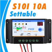 2015 NEW 10A Solar Charge Controller 12V 24V settable Solar Panel Charger controller GEL Battery Charger Flooded Sealed Battery