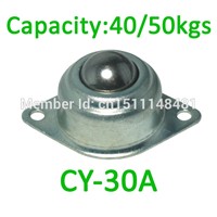 5pcs CY-30A Pop up Pressed Mild Steel Metal Ball transfer unit 50kg load capacity CY30A ball caster bearing Conveyor Roller