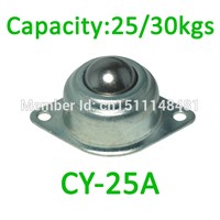 5pcs CY-25A Ahcell 2 holes screw mount Base Ball transfer unit 30kg load capacity pop up CY25A ball bearing caster roller