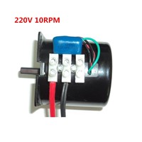 AC gear motor with gearbox ,60KTYZ AC 220V 14W 10rpm Reversible Permanent magnet synchronous gear motor, forward and backward